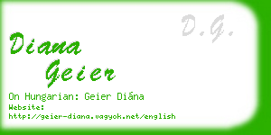 diana geier business card
